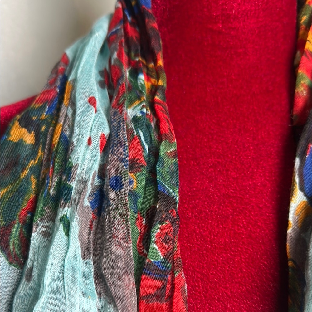 Colorful Floral Scarf - Picture 5 of 5